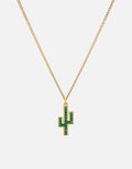 Cactus Onyx Necklace, Gold Vermeil