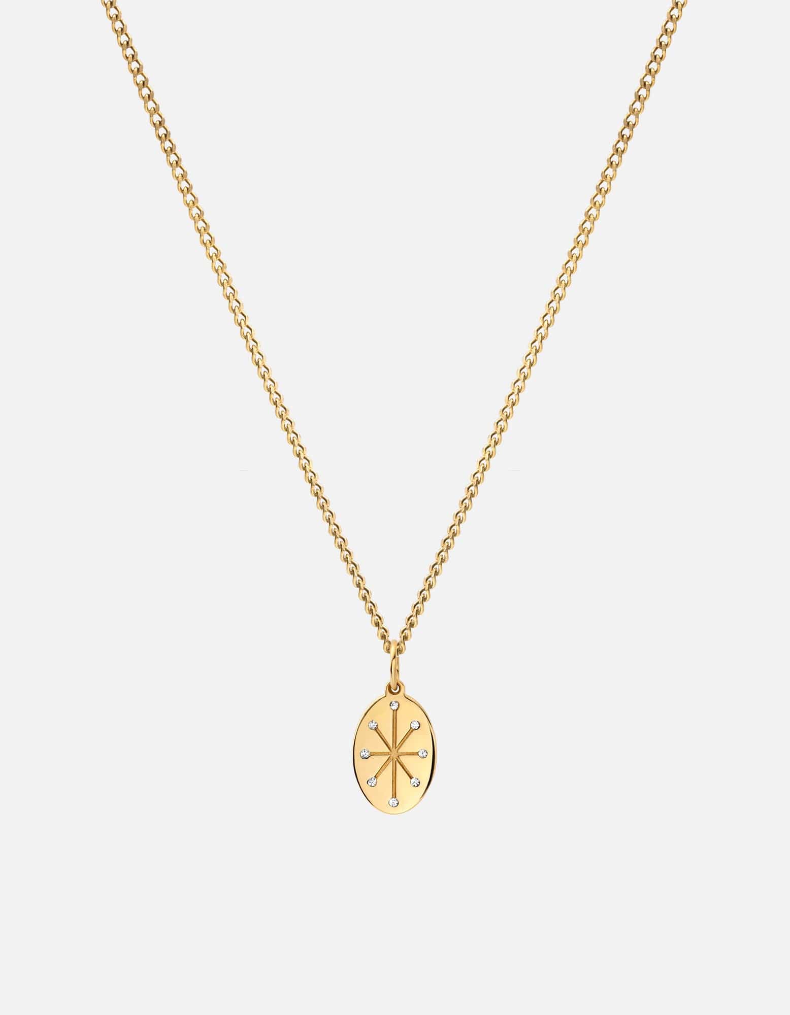 Octo Necklace, Gold Vermeil/Diamonds