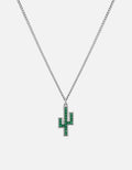 Cactus Onyx Necklace, Sterling Silver