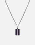 Duo Lapis Pendant Necklace, Sterling Silver