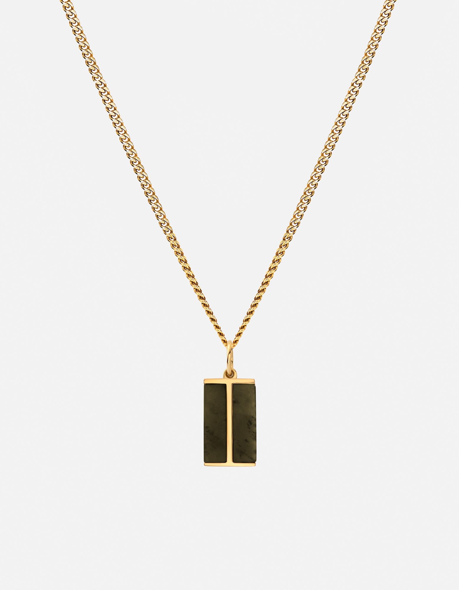 Duo Jasper Necklace, Gold Vermeil