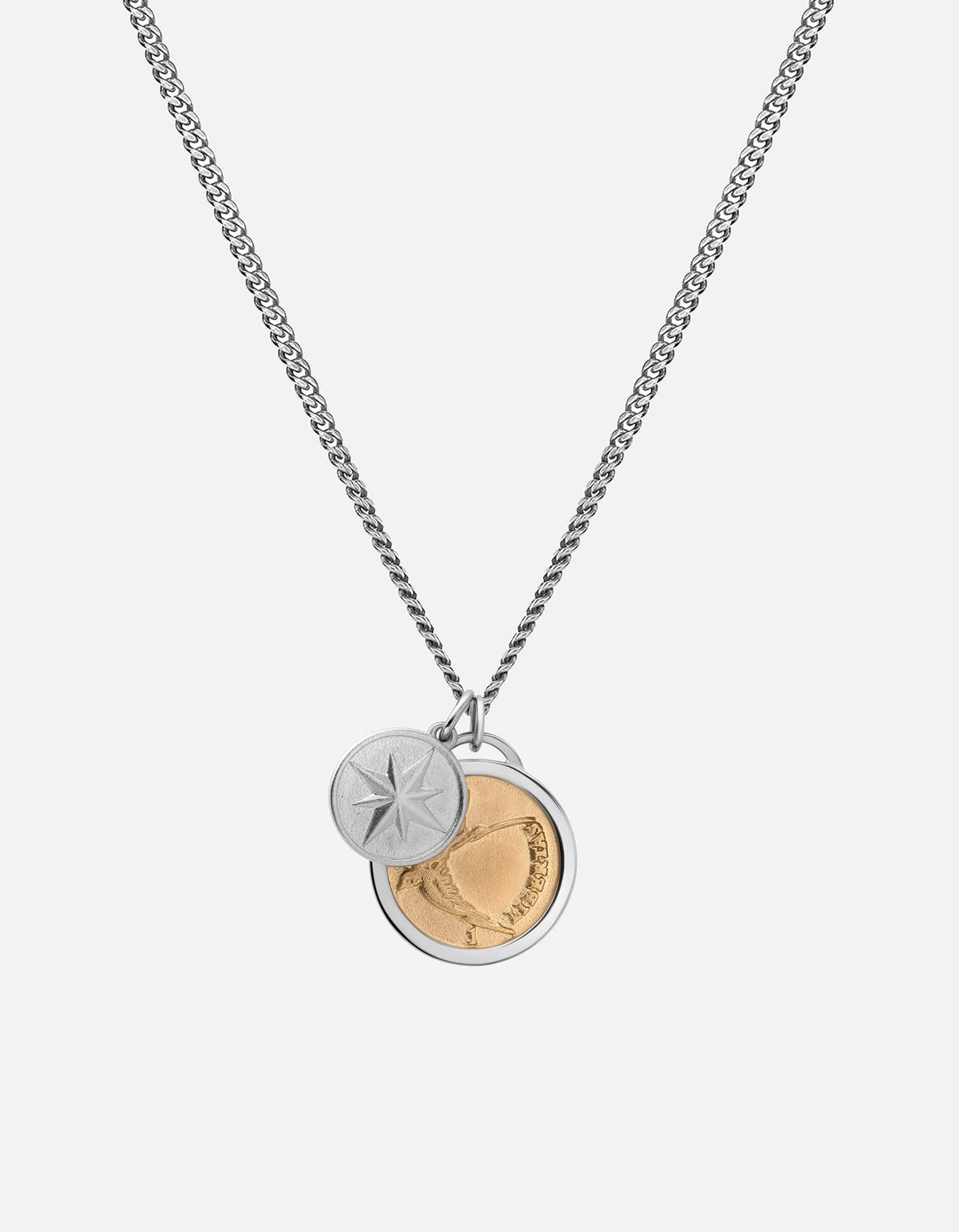 Sparrow Necklace, Gold Vermeil/Sterling Silver