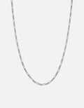 3mm Figaro Chain Necklace, Sterling Silver