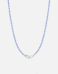 Niko Necklace, Sterling Silver / Blue