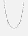 Vesper Chain Necklace, Sterling Silver