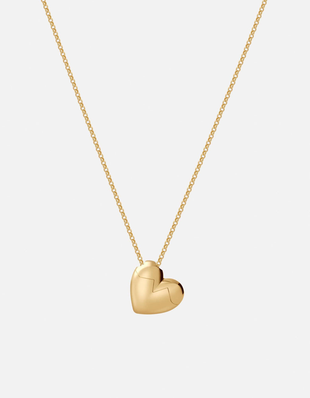 Heart Locket Pendant Necklace, Gold Vermeil