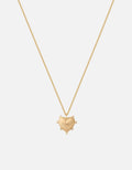 Eternal Love Heart Pendant Necklace, Gold Vermeil / Topaz