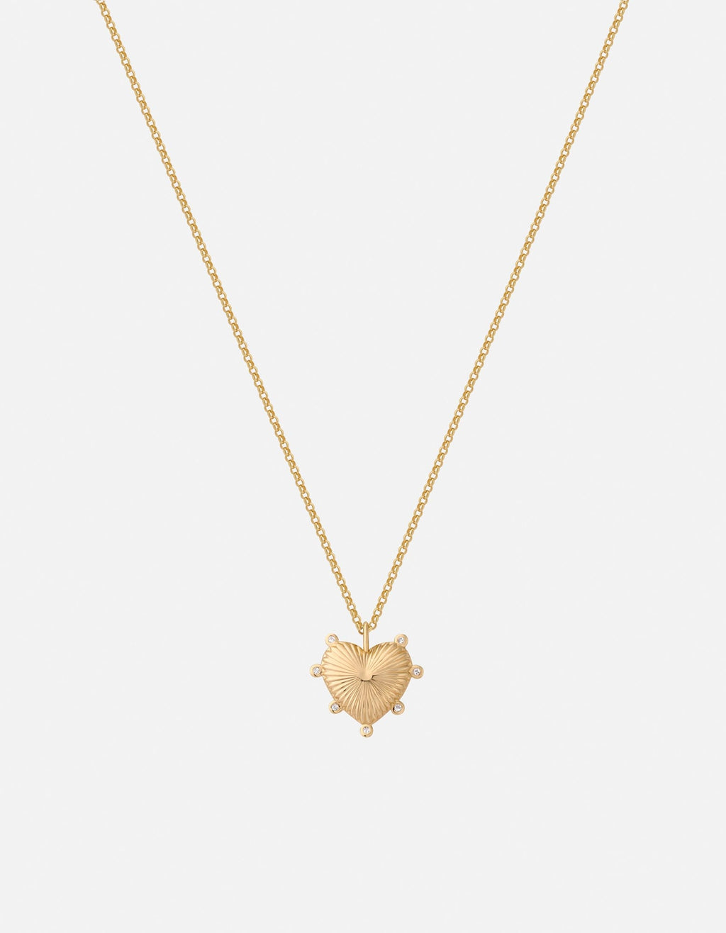 Eternal Love Heart Pendant Necklace, Gold Vermeil / Topaz