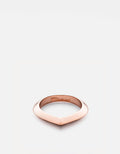 Angular Ring, Rose Plated