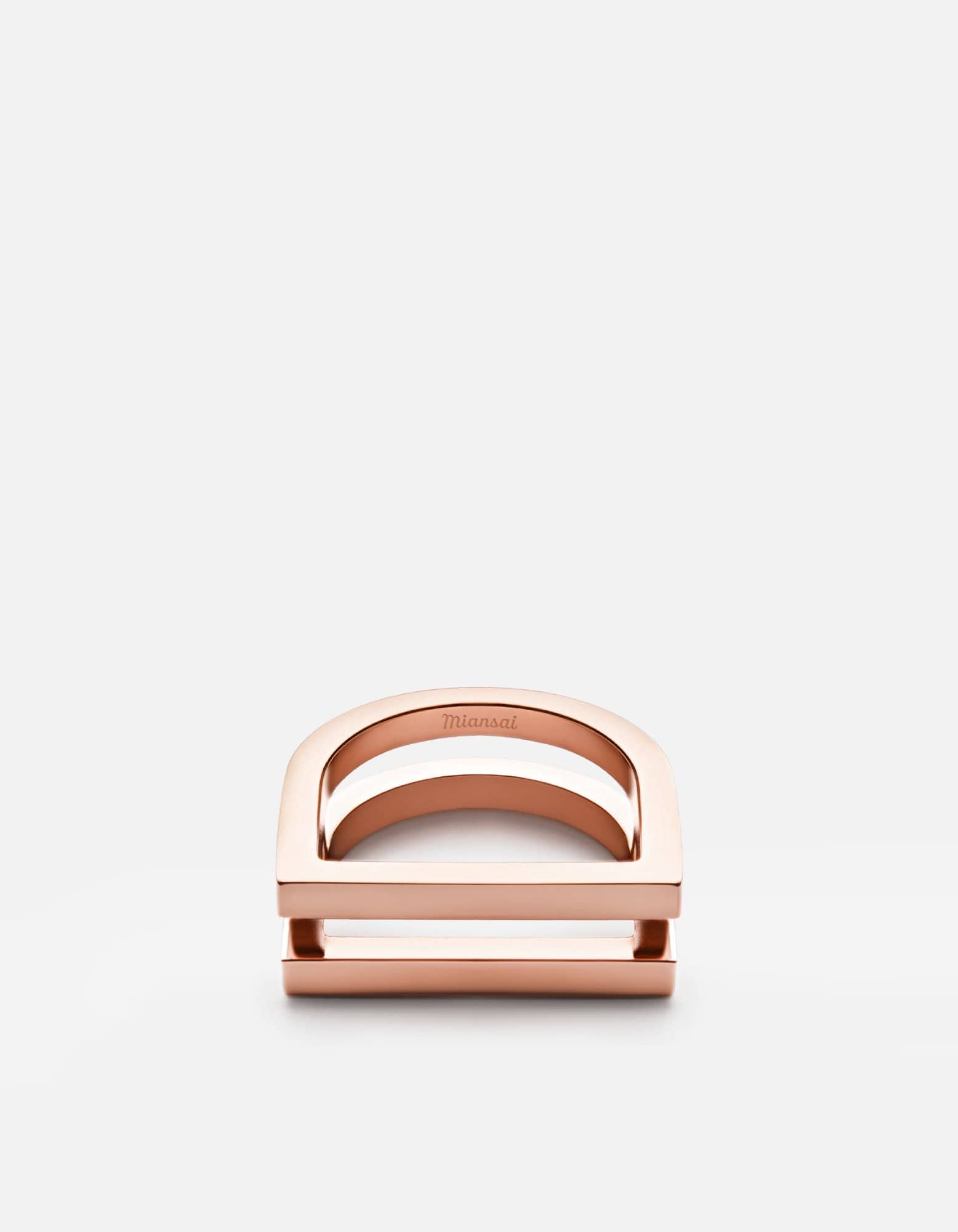 Square Bar Ring, Rose