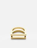 Square Bar Ring, Gold