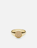 Horizon Signet Ring, Gold Vermeil/Sapphire