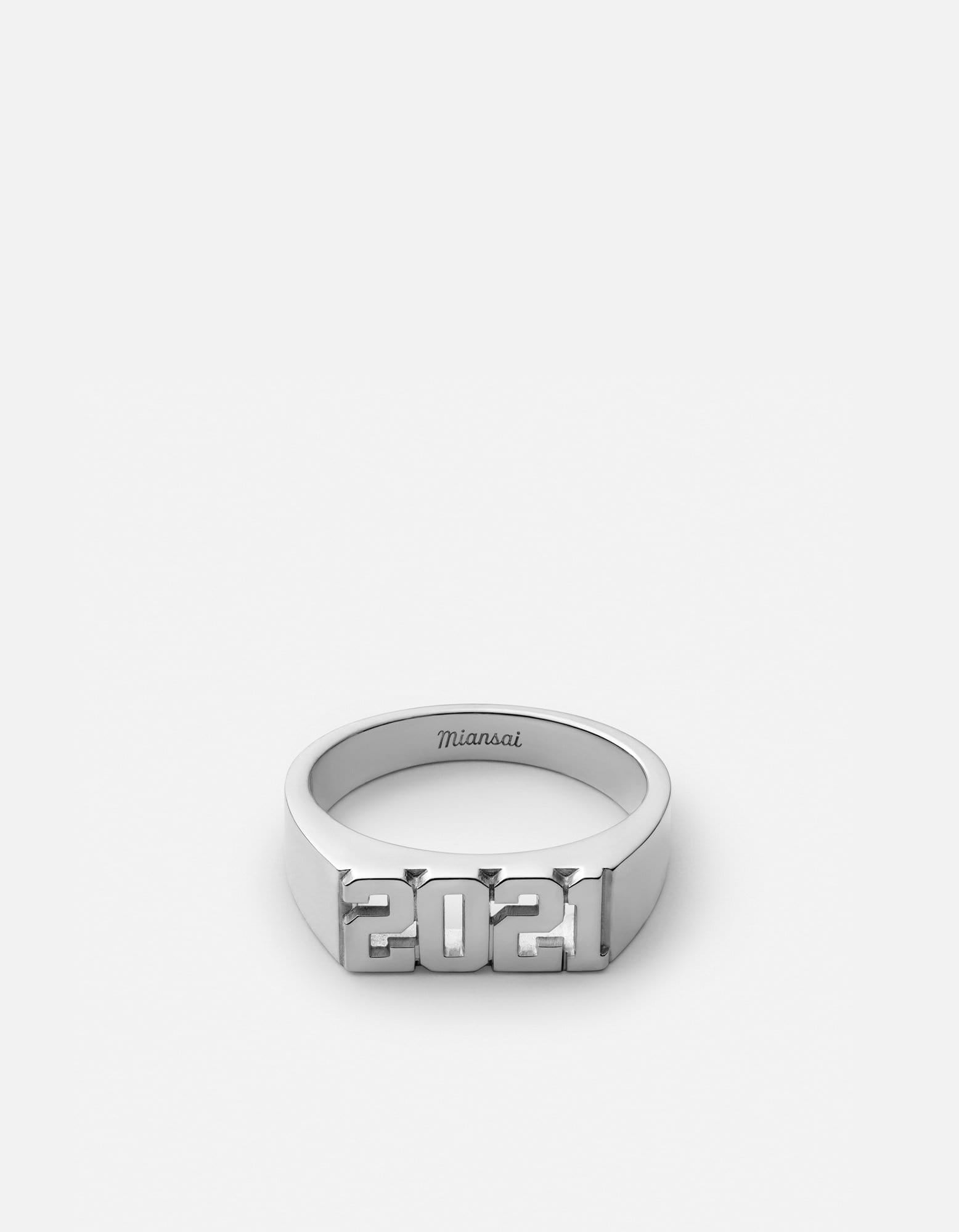Numero Ring, Sterling Silver