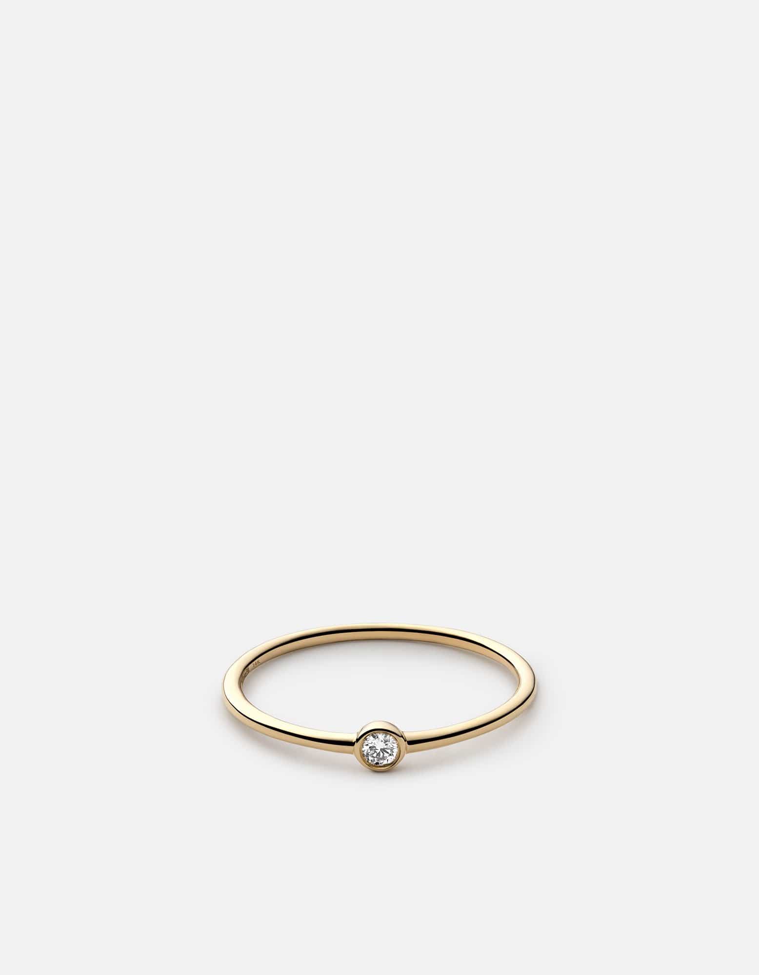Iris Ring, 14k Gold Pavé