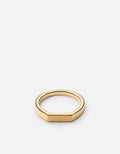 Thin Geo Ring, Gold Vermeil