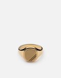 Square Step Ring, Gold Vermeil