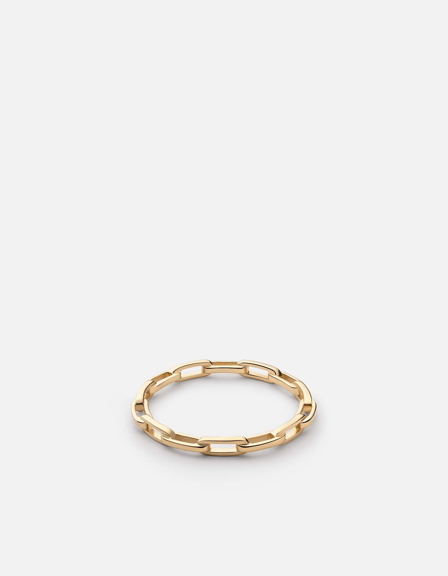 Volt Link Ring, Gold Vermeil