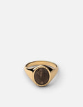 Fortuna Ring, Gold Vermeil/Gray