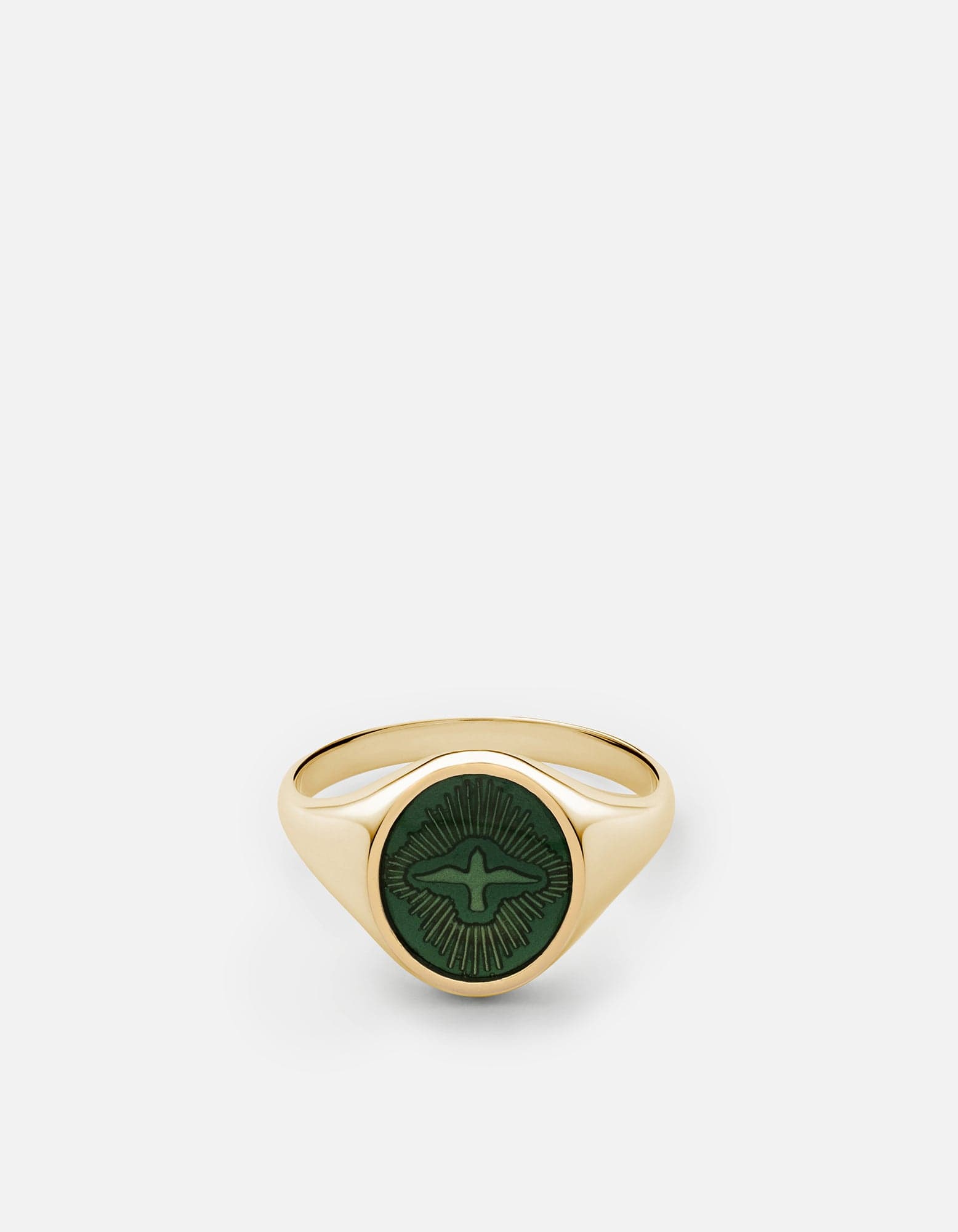 Dove Ring, Gold Vermeil/Emerald