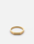 Slim Geo Ring, Gold Vermeil