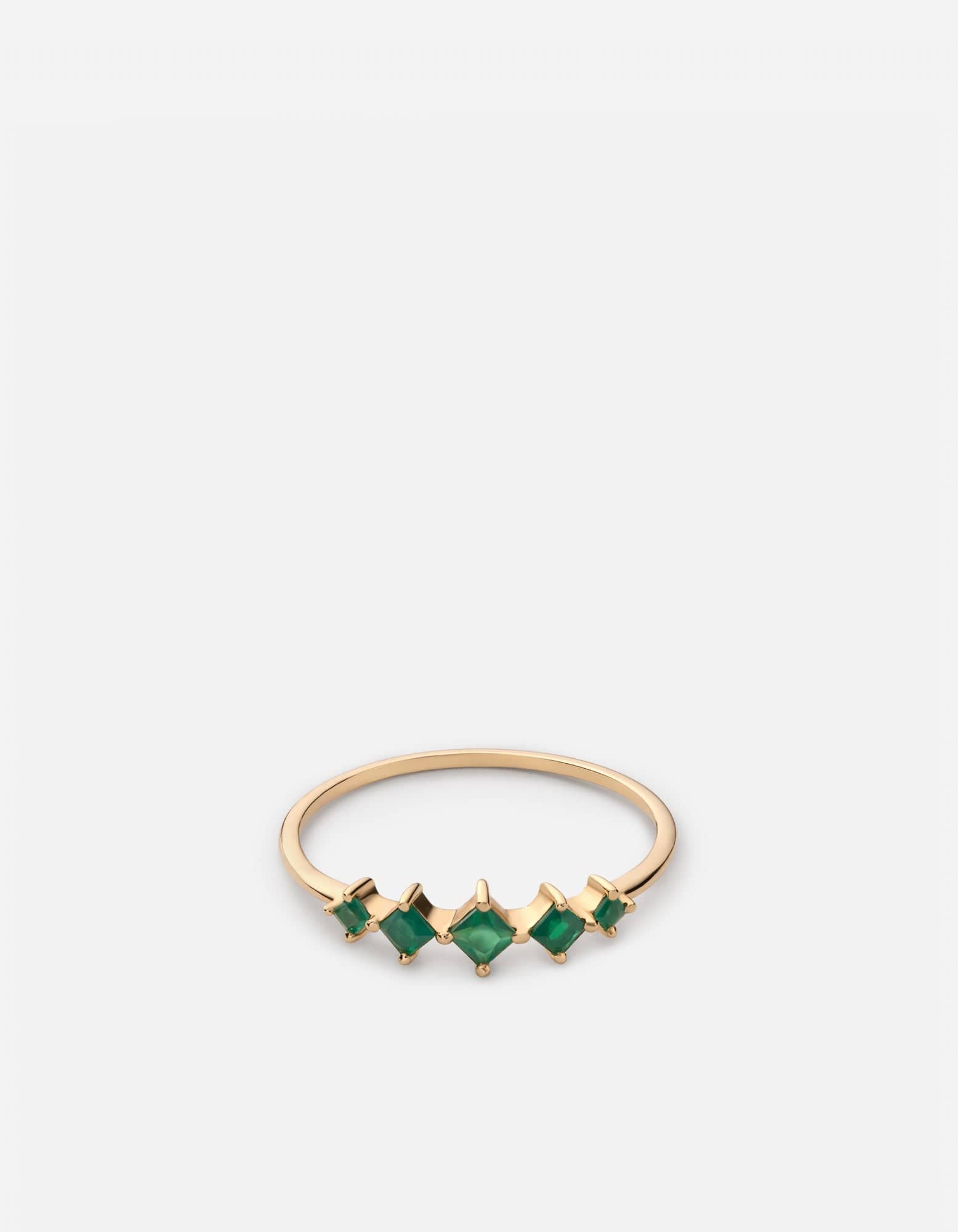 Echo Emerald Ring, 14k Gold