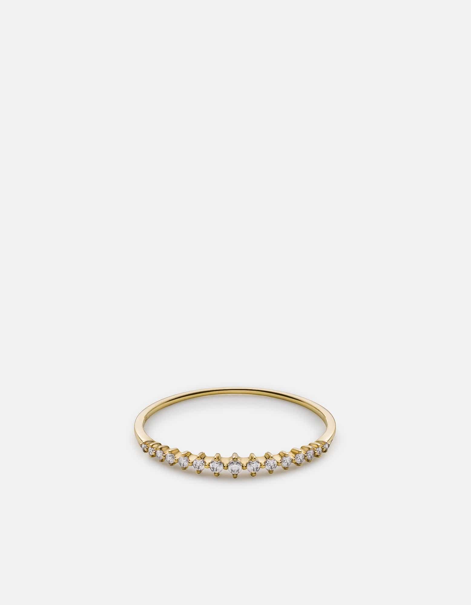 Amal Ring, 14k Gold Pavé