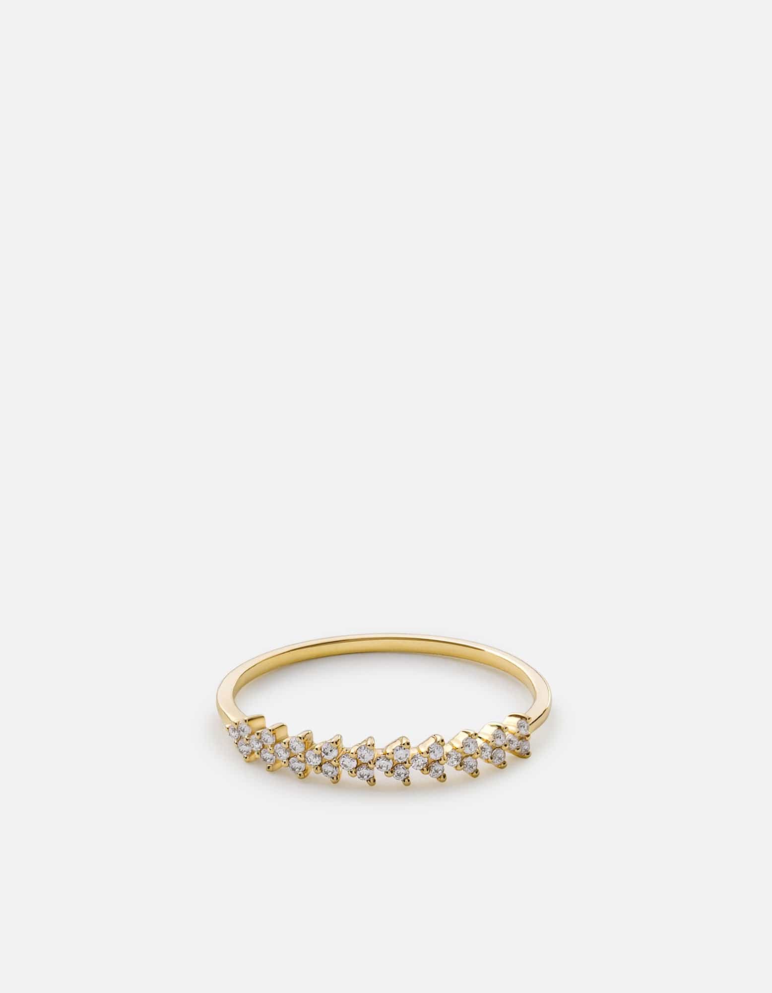 Amara Ring, 14k Gold Pavé