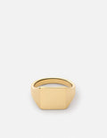 Ledger Pinky Ring, Gold Vermeil