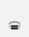 Duo Jasper Ring, Sterling Silver