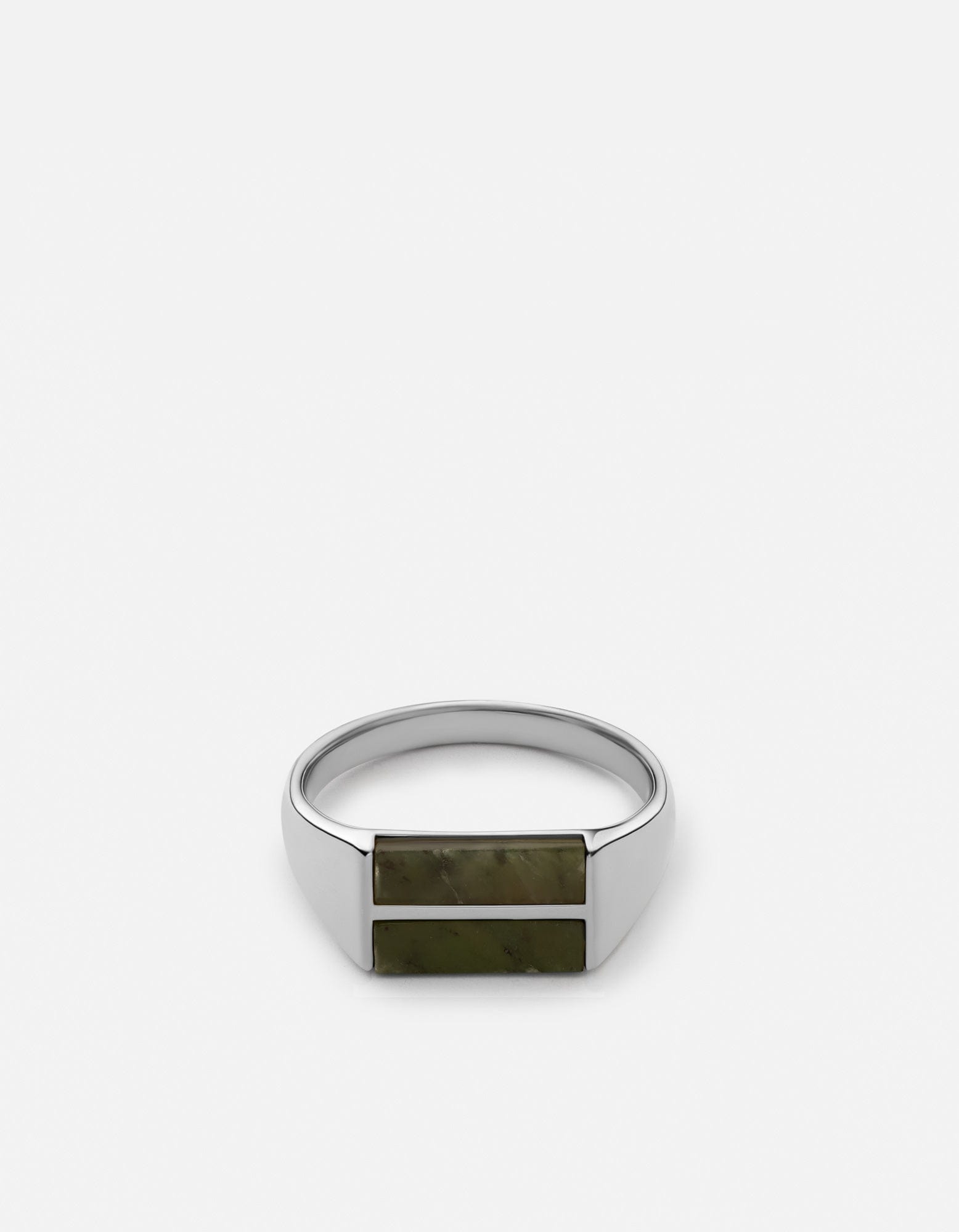 Duo Jasper Ring, Sterling Silver