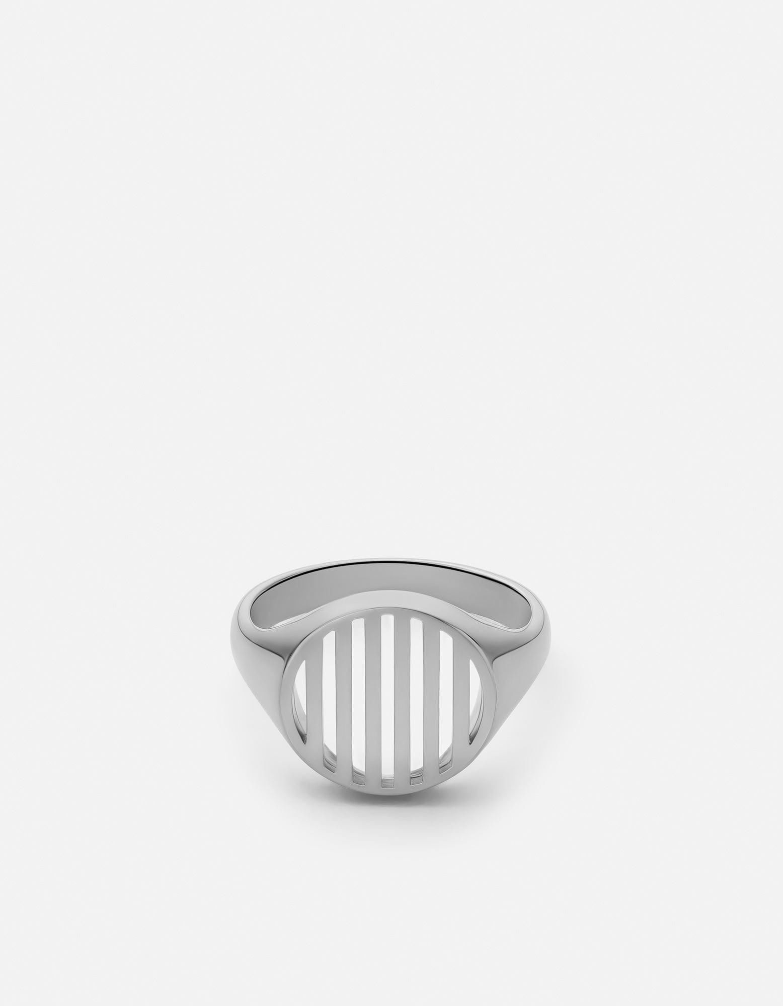 Row Ring, Sterling Silver