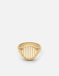 Row Ring, Gold Vermeil