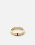4mm Sapphire Baguette Band, Gold Vermeil