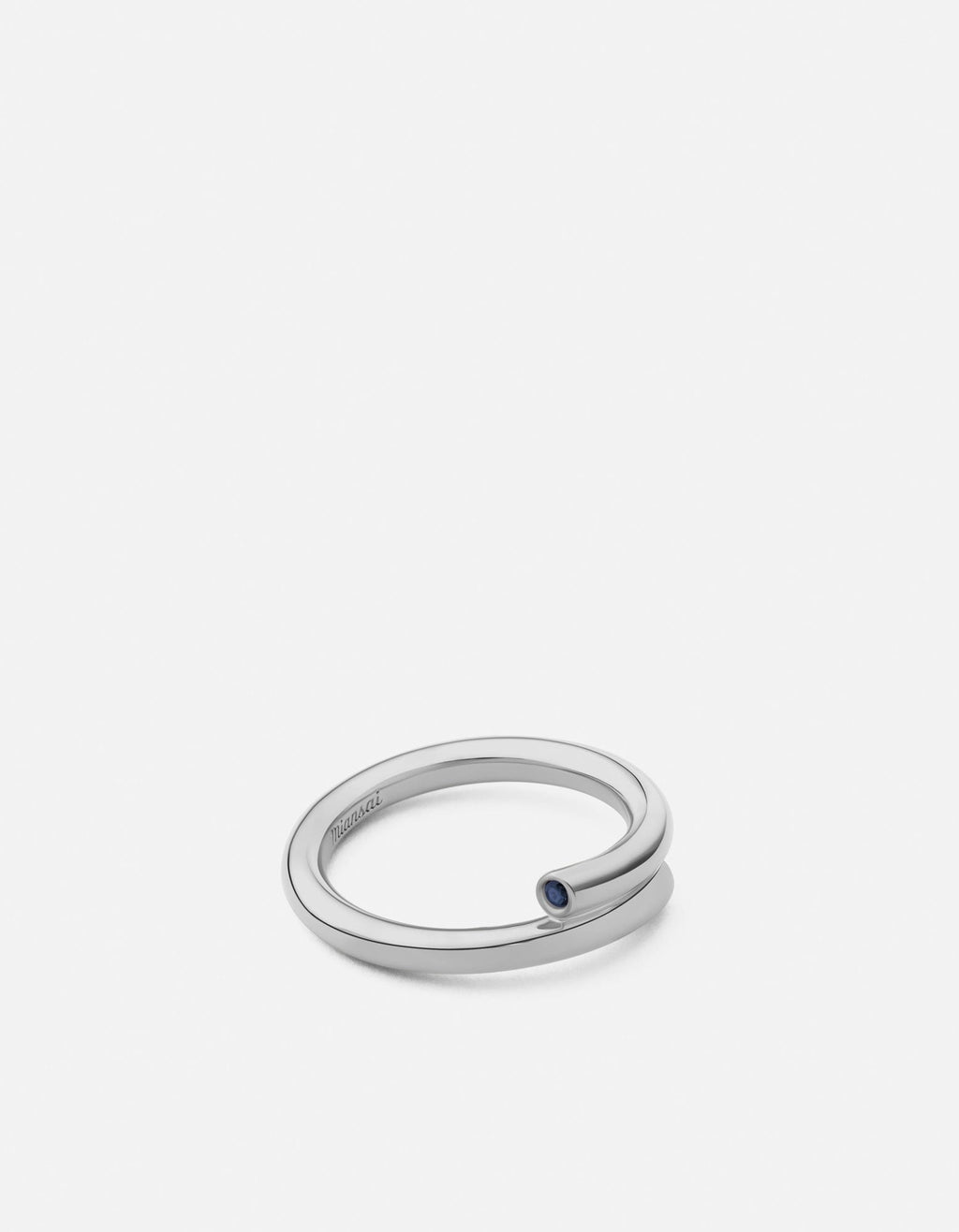 Emer Ring, Sterling Silver/Sapphire
