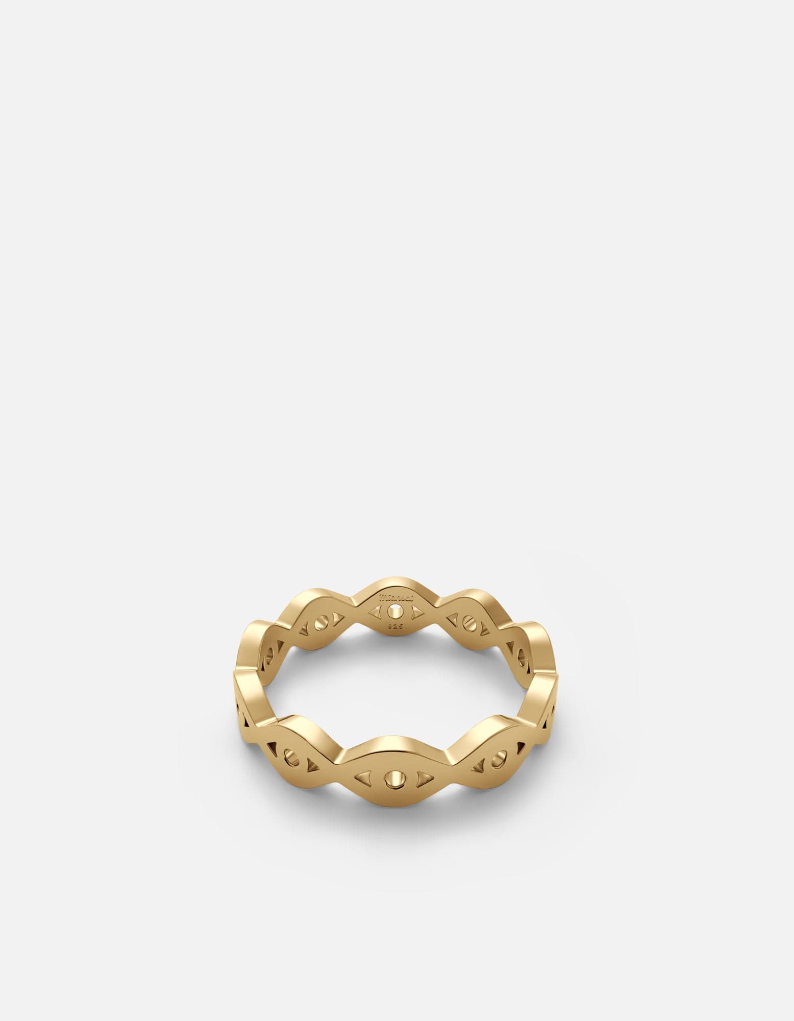Mati Eye Ring, Gold Vermeil