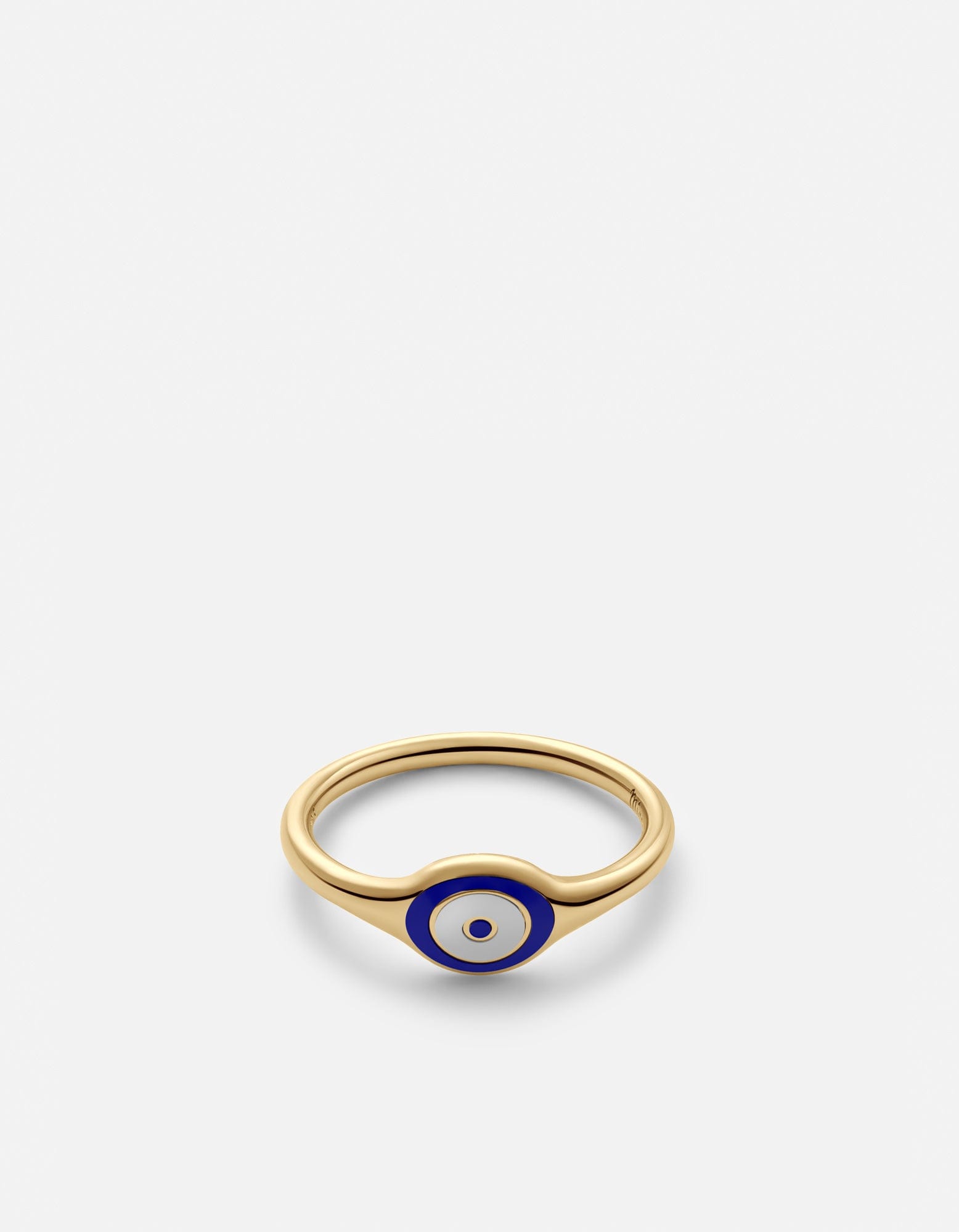Single Blue Eye Ring, Gold Vermeil