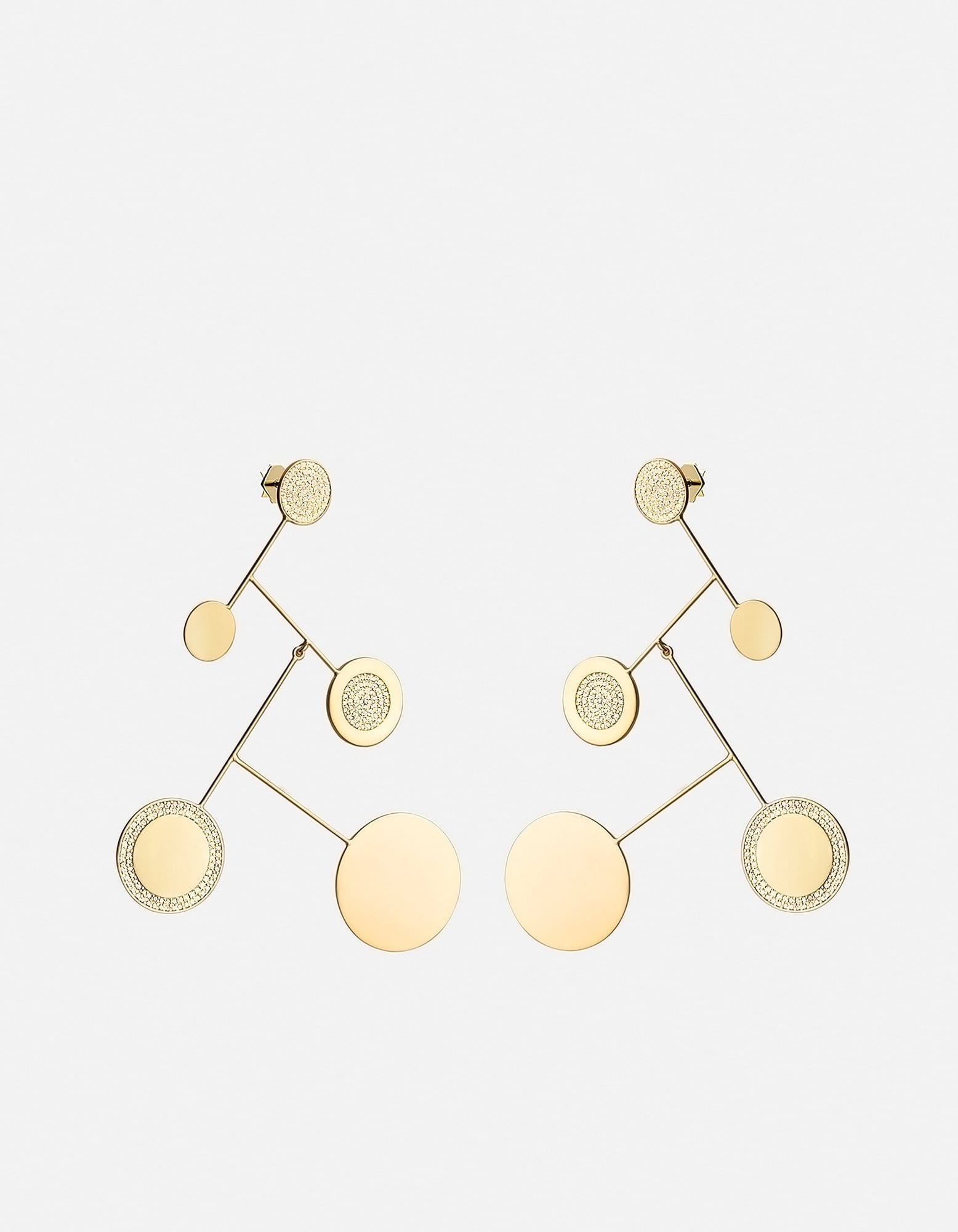 Xander Earrings, Gold Vermeil/Sapphire
