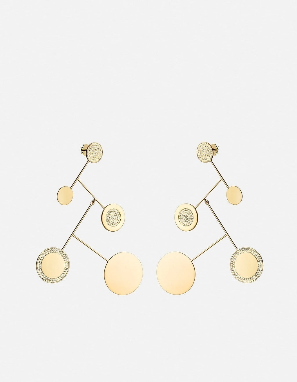 Xander Earrings, Gold Vermeil/Sapphire