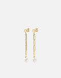 Imani Pearl Earrings, Gold Vermeil