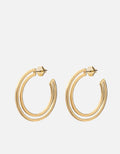 Hailee Hoop Earrings, Gold Vermeil