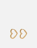 Hart Huggie Earrings, Gold Vermeil