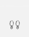 Pyper Huggie Earrings, Sterling Silver