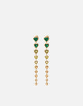 Tali Multi Heart Earrings, Gold Vermeil