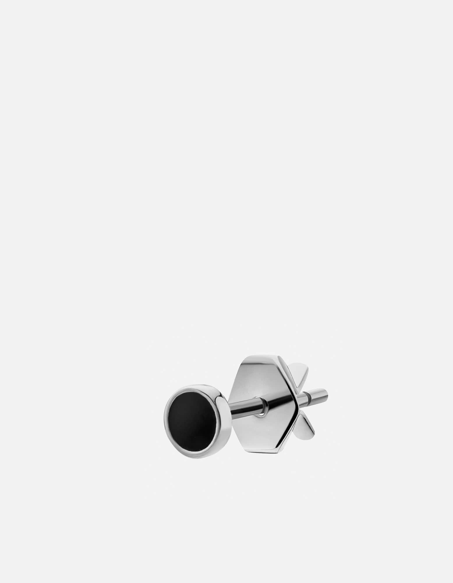 Osiris Stud Earring, Sterling Silver w/Enamel