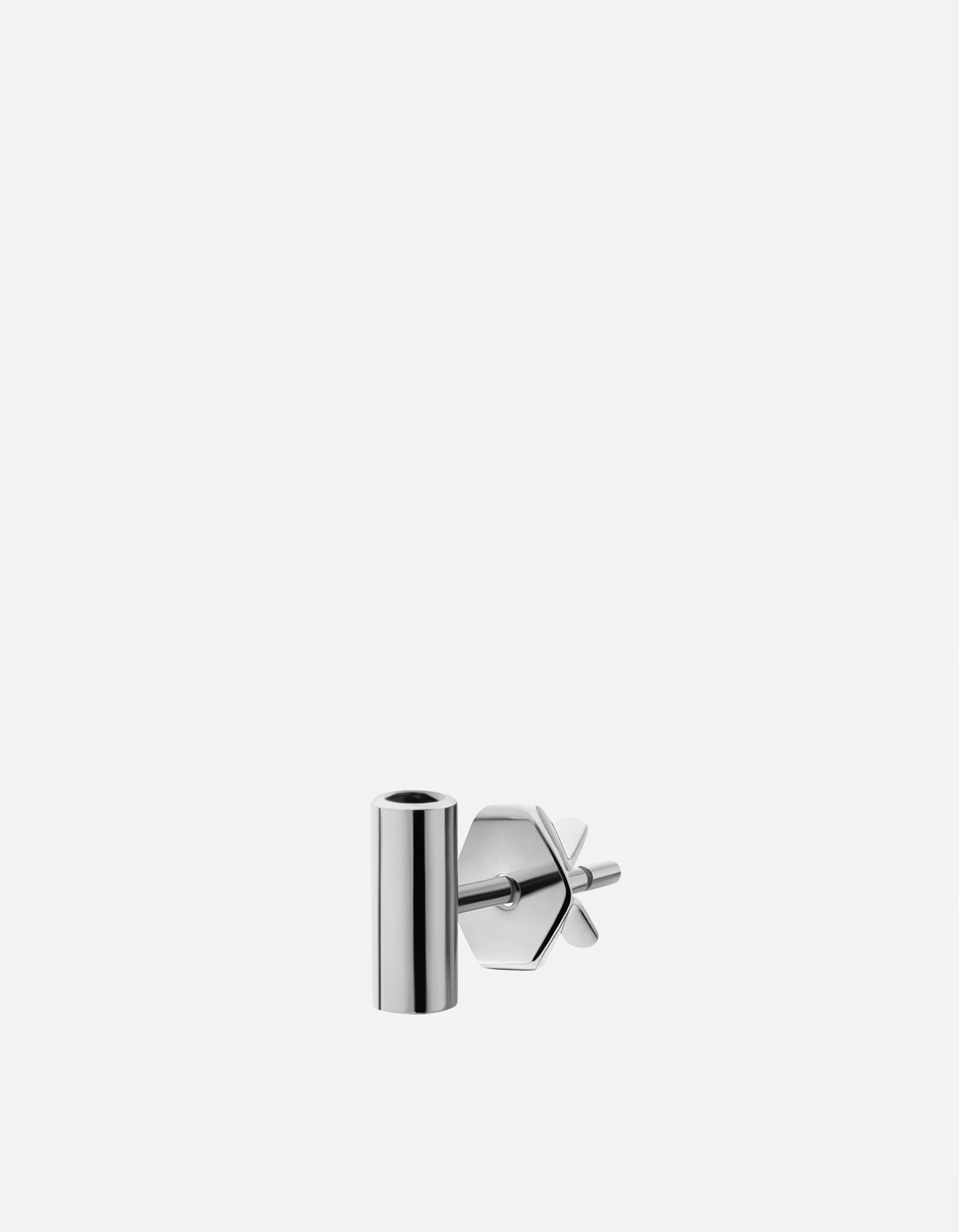 Wren Black Onyx Stud Earring, Sterling Silver