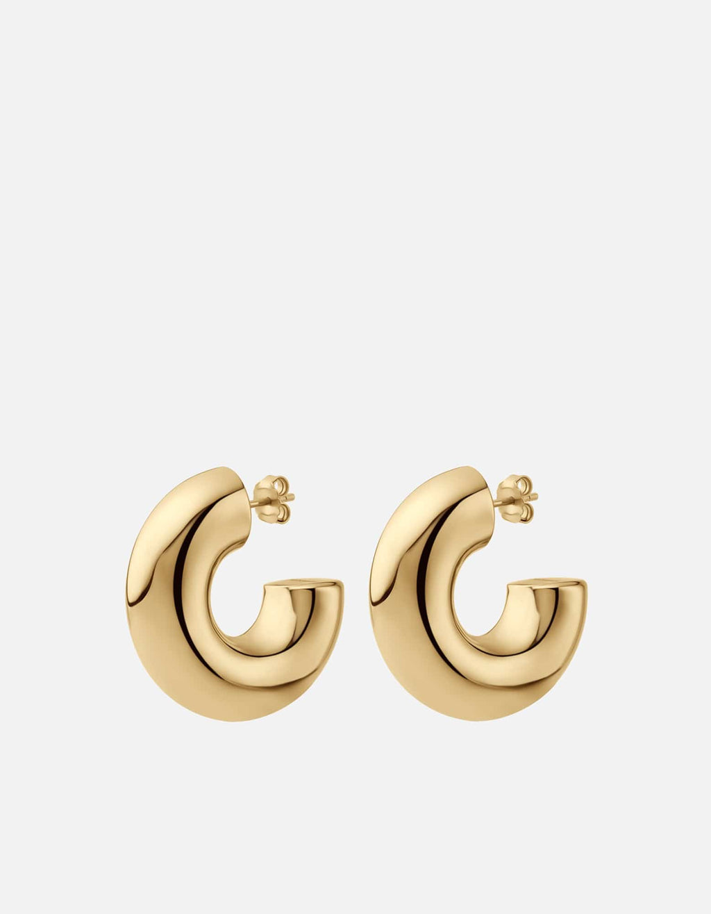 Elani Hoop Earrings, Gold Vermeil