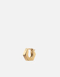 Utility Huggie Earring, Gold Vermeil