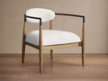 Jagger Chair in Natural and Downy Snow