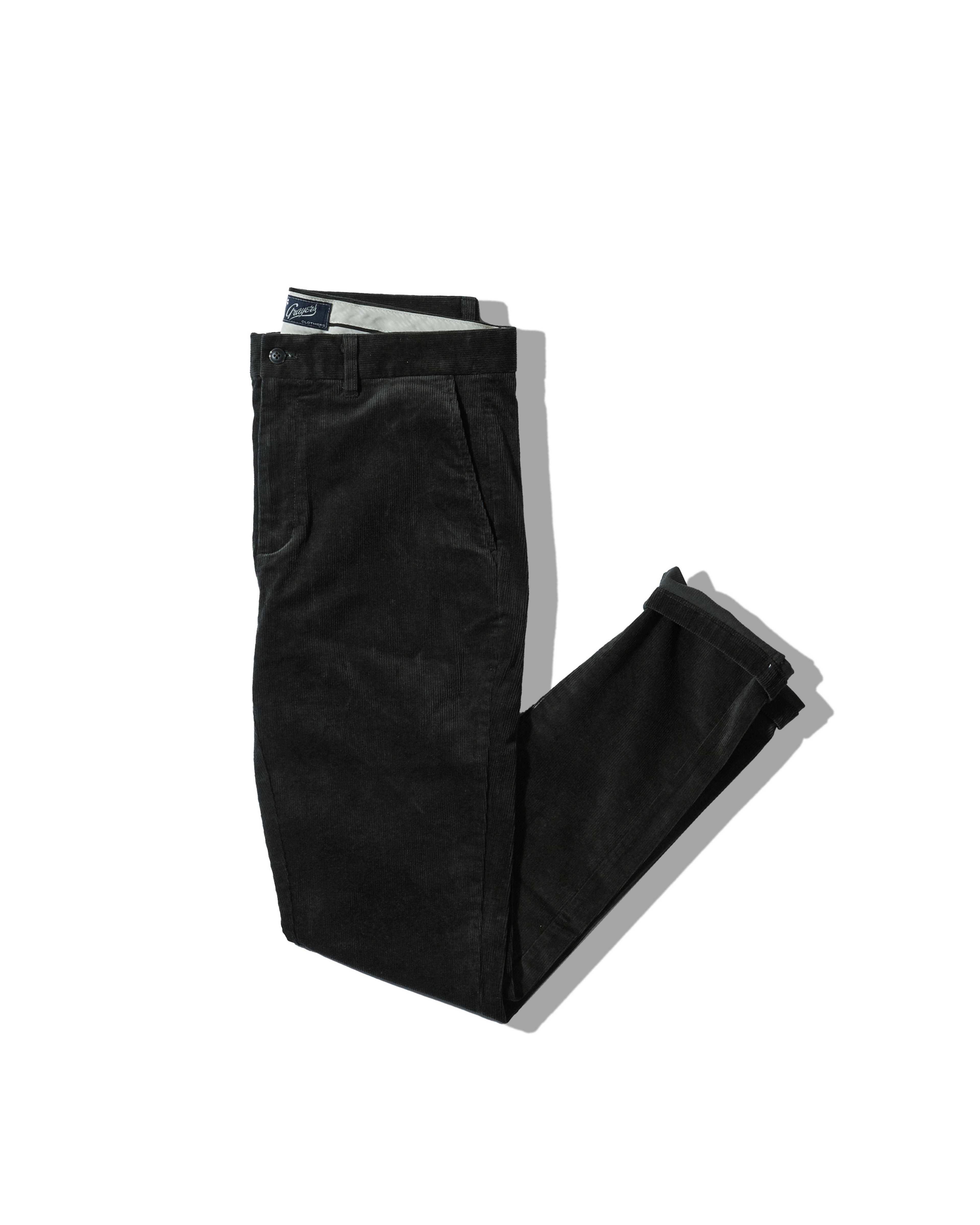 Corduroy Stretch Slim Fit Pants - Dark Olive