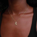 Solid Gold Micro Cherry Pendant